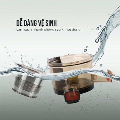 Máy ép chậm trái cây ELMICH EDA-0860, Hàng chính hãng, Ống ép được quả lớn, Xay ép êm ái - JoyMall