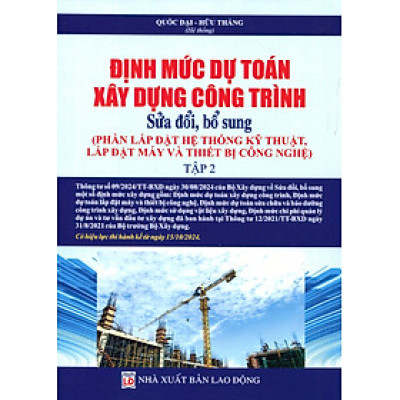 Định Mức Dự Toán Xây Dựng Công Trình - Phần Khảo Sát, Thí Nghiệm, Sử Dụng Vật Liệu Xây Dựng