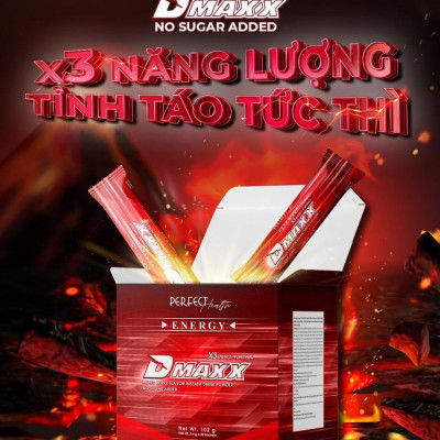 DMAXX thức uống bổ sung vitamin năng lượng không đường DAMODE 24 gói dùng thử màu đỏ