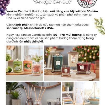 Nến ly vuông Elevation Yankee Candle size S - Sea Minerals (96g)