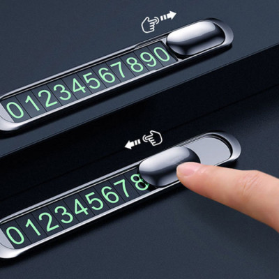 Bảng ghi số di động trên oto Hoco PH41 - biển báo sđt đỗ xe hơi ô tô - hàng chính hãng