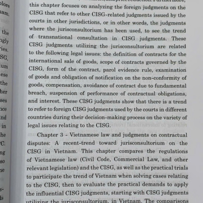 Applicability of jurisconsultorium on the CISG in the Vietnamese judiciary