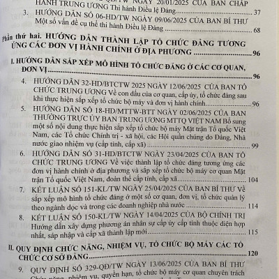  Quy Định Thi Hành Điều Lệ Đảng, Quy Chế Làm Việc Mẫu Của Các Tổ Chức Cơ Sở Đảng