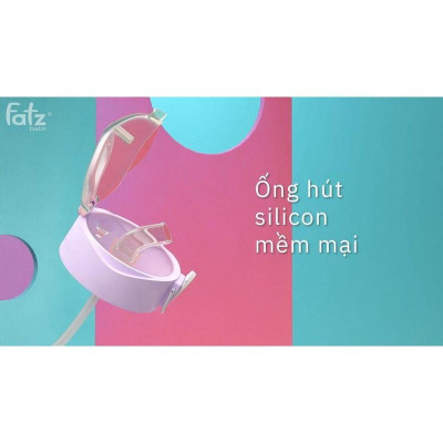Bình uống nước PPSU bật hút 2 tay cầm với phao 360 độ 250ml Fatzbaby Fatz Sippy 2 - FB0298BT  Hàng Chính Hãng