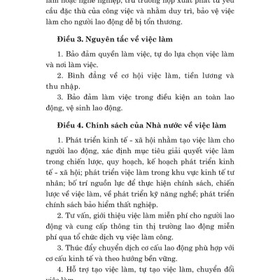 Luật việc làm năm 2025 - bản in 2025