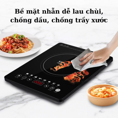 Bếp từ cảm ứng cao cấp SOKANY SK-07076, công suất 2200W, mặt kính chịu lực sử dụng cho mọi loại nồi - HÀNG CHÍNH HÃNG