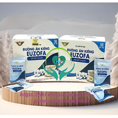 Đường ăn kiêng Euzofa, Hộp 100 gói