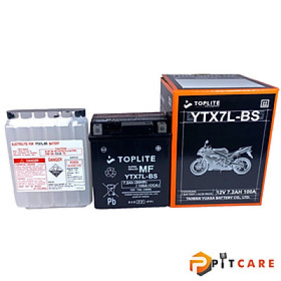 Bình Ắc Quy TopLite YTX7L-BS 12V 7.2Ah Chính Hãng Bảo Hành 6 Tháng
