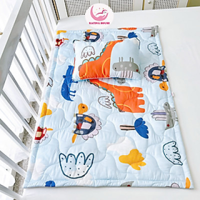 Bộ gối nệm cho bé đi học Katina House ,vải Tencel cực mềm mát, họa tiết đáng yêu, nhiều kích cỡ
