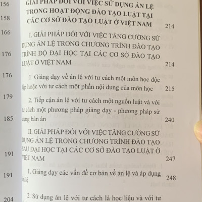 Án lệ và sử dụng án lệ trong đào tạo luật ở Việt Nam hiện nay