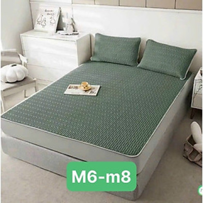Chiếu Điều Hòa Cao Su Non Latex hàng thái nhập khẩu siêu mát mùa hè tặng kèm 2 vỏ gối