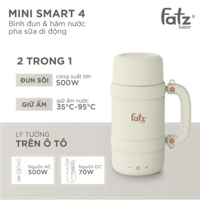 Bình Đun Nước Pha Sữa Di Động FATZBABY Các Dòng MINI SMART - Hàng Chính Hãng