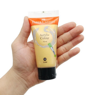 Tuýp màu vẽ ACRYLIC 75ML GOLD (Vàng) Faber 187510