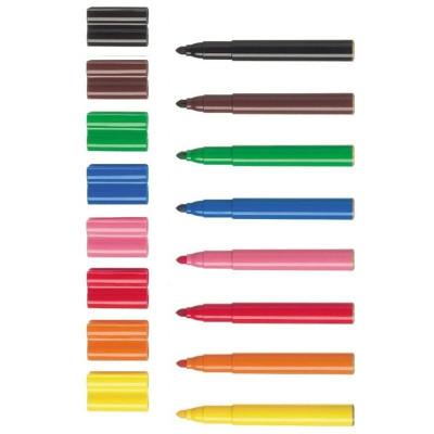 Faber-Castell-66-2000-08-Bút Lông Màu Connector Jumbo - 8 Màu