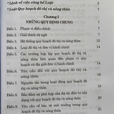 Luật Quy Hoạch Đô Thị và Nông Thôn Năm 2024