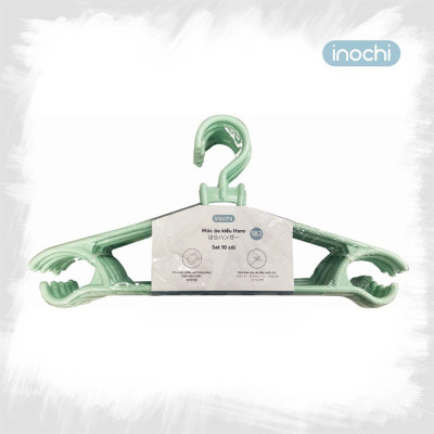 Set 10 chiếc móc áo kiểu Hara 183 hàng cao cấp - giao màu ngẫu nhiên