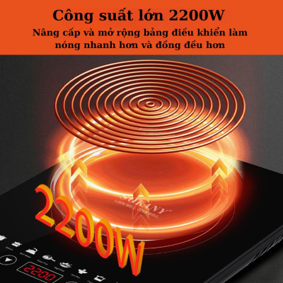 Bếp từ cảm ứng cao cấp SOKANY SK-07076, công suất 2200W, mặt kính chịu lực sử dụng cho mọi loại nồi - HÀNG CHÍNH HÃNG