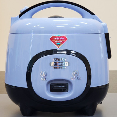 Nồi cơm điện 1.8L Ladomax HA-7418 lòng niêu nấu cơm chín đều, có xửng hấp, cho 4 - 6 người ăn - Hàng chính hãng