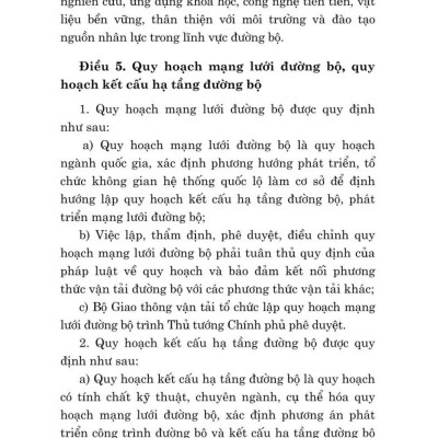 Luật đường bộ năm 2024 - bản in 2024