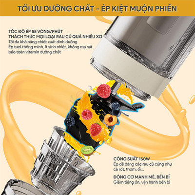 Máy ép chậm Bluestone SJB-6551 - Hàng chính hãng