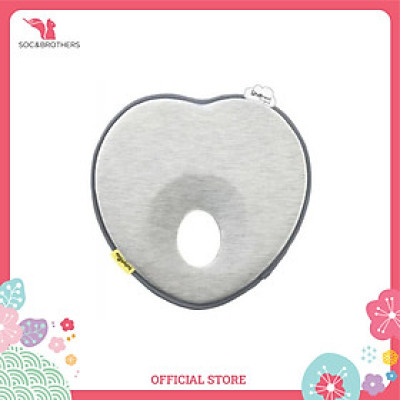 Gối chống bẹt đầu Lovenest Babymoov màu ghi