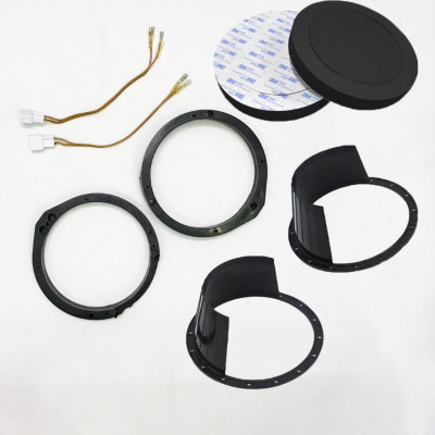 Combo Dưỡng loa cánh Honda loại 1 mẫu viền dày kèm giắc nối tiếp viền loa cánh Honda 6.5 inch (16cm)