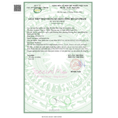 Sắt nước Special Mum Fer et Vitamines Bổ sung sắt hữu cơ và vitamin, phòng ngừa thiếu máu thiếu sắt, giảm mệt mỏi cho phụ nữ mang thai và sau sinh. - 10ml x 20 gói