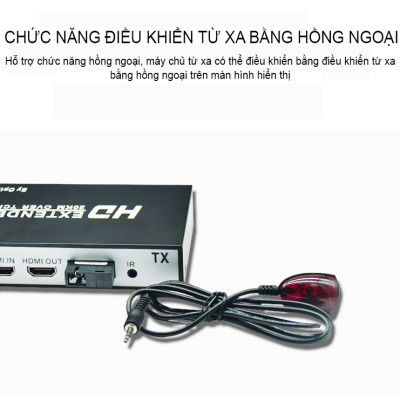 SOAIY Bộ Kéo Dài HDMI Qua Dây Quang Xa 20KM KVM TCP/IP Hỗ Trợ 2 Cổng HDMI - Hàng Nhập Khẩu