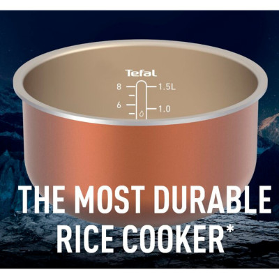 Combo Nồi cơm điện cơ Tefal RK361168 - 1.5L & Bàn ủi hơi nước Tefal Smart Protect FV4980E0 - Hàng chính hãng