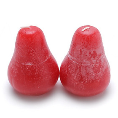 Combo 2 nến thơm hình quả lê NQM FtraMart NQM4190 8 x 10 cm (Lựa chọn 5 màu)