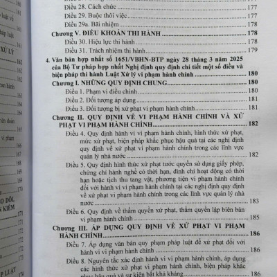 Luật Xử Lý Vi Phạm Hành Chính sửa đổi, bổ sung năm 2025 – Các Văn Bản Quy Định Chi Tiết và Biện Pháp Thi Hành (V2610T)