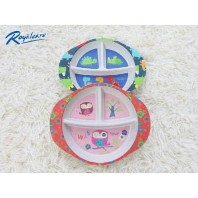 Khay ăn chia ngăn cho bé bamboo khay ăn bé ăn dặm BLW - Royalcare 0720-RC-7920