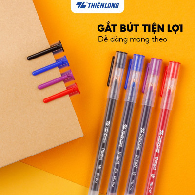 Combo 5/10/20 Bút gel Thiên Long mực khô nhanh,nét viết êm mượt Flexgel ngòi 0.5mm phù hợp cho học sinh,sinh viên GEL-042