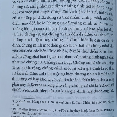 Chứng cứ trong tố tụng dân sự Việt Nam (Sách chuyên khảo)