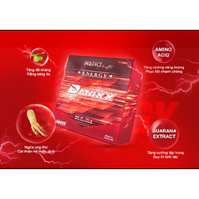 DMAXX thức uống bổ sung vitamin năng lượng không đường DAMODE 16 gói dùng thử màu đỏ
