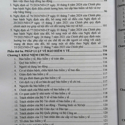 Sách Luật Bảo Hiểm Xã Hội năm 2024 – Quy Định Mới về Tiền Lương, Bảo Hiểm Y Tế và Chính Sách Hỗ Trợ Việc Làm - V2570T