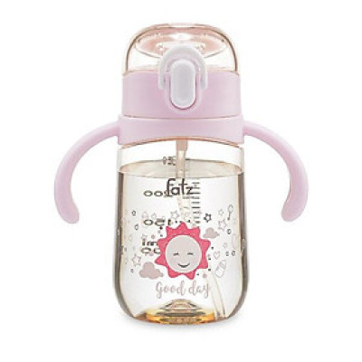 Bình uống nước PPSU bật hút 2 tay cầm với phao 360 độ 250ml Fatzbaby Fatz Sippy 2 - FB0298BT  Hàng Chính Hãng