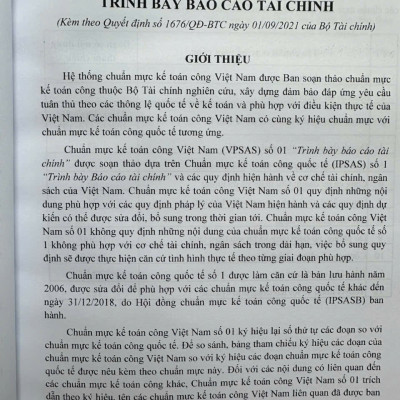 Sách Hệ Thống Chuẩn Mực Kế Toán Công Việt Nam – VPSAS (V2526T)