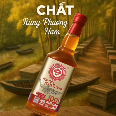 COMBO mua 2 TẶNG 1 cùng loại: Mật ong nguyên chất rừng Phương Nam chai  630g