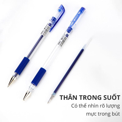 Bút Gel 0.5 mm - Deli E6600S-XD - Mực Xanh