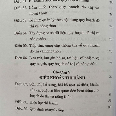 Luật Quy Hoạch Đô Thị và Nông Thôn Năm 2024