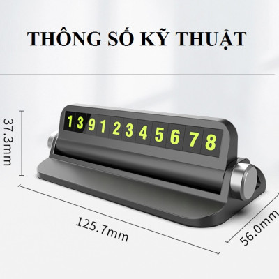 Bảng số điện thoại để trong ô tô 6in1