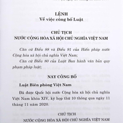 Luật Biên Phòng Việt Nam