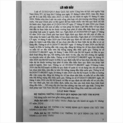 Sách Luật Đấu Thầu – Hệ Thống Những Văn Bản Quy Định Chi Tiết Thi Hành (V2474T)