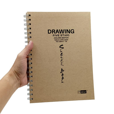 Sổ Vẽ Lò Xo B5 30 Tờ - Drawing Five Stars - Space Art 8662