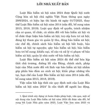Tìm hiểu Luật bảo hiểm xã hội năm 2024 - bản in 2025