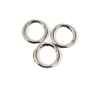 Set 3 Vòng Khoen Tròn Nhỏ, Móc Khuyên Chùm Khóa Trơn Kim Loại Màu Bạc, Móc Chùm Chìa Khóa, Móc Đa Năng - TakyHome  5070