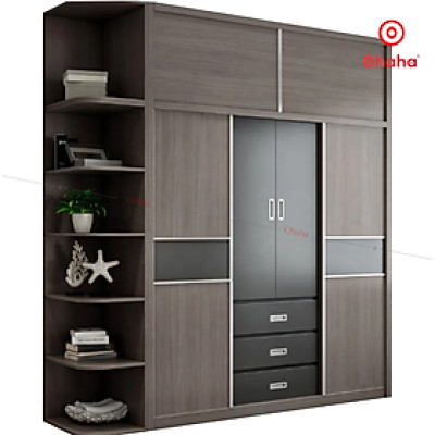 [Miễn phí lắp đặt & vận chuyển - Trả góp 0%] Tủ quần áo gỗ MDF lõi xanh chống ẩm cao cấp thiết kế thông minh tiện lợi với nhiều cánh và ngăn chứa hiện đại - Màu sắc có thể đổi theo yêu cầu thương hiệu Ohaha - HĐ015