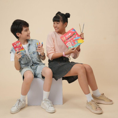 Hộp 16 Bút Sáp Màu Colorful - Clever Hippo 1601