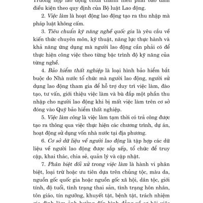 Luật việc làm năm 2025 - bản in 2025